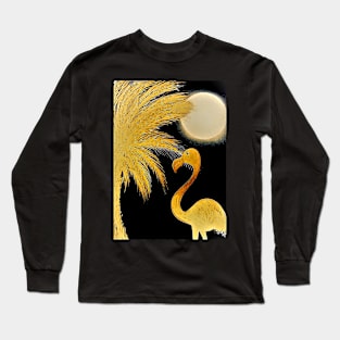 GOLD FLAMINGO Long Sleeve T-Shirt